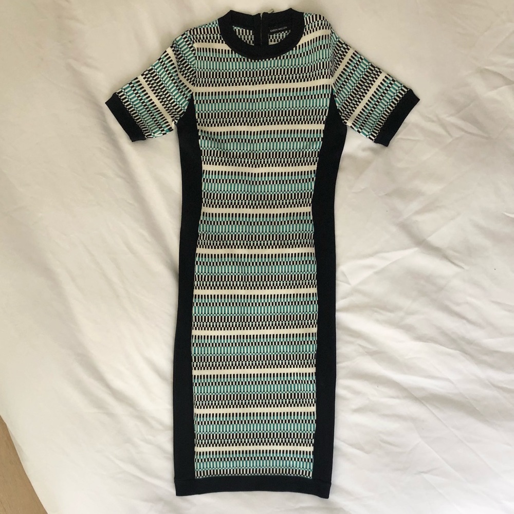 Karen Millen Multi-Colored Blue Dress